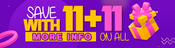 Save with 11+11 on ALL - 2024