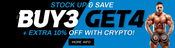 Stock Up & Save: Up to Buy 3, Get 4 + Extra 10% OFF with Crypto!