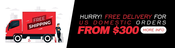 Hurry! Free Delivery for US Domestic Orders! From $300!