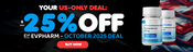 Your US-Only Deal: Up to 25% Off EvPharm - October 2025 Deal