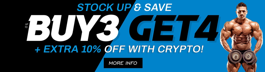 Stock Up & Save: Up to Buy 3, Get 4 + Extra 10% OFF with Crypto!